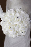 Ramos de la boda de cristal acrílico Rosas flores de novia redondo (24 * 18 cm)