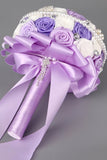 6 colores Rhinestone / perla / Broche redonda Rosas Ramos de boda Flores (27 * 20cm)