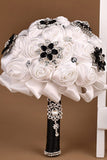 Rhinestone cristalino de rosas alrededor de Ramos de flores de la boda (26 * 21cm)