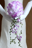 Rose de la espuma de satén boda del ramo de la flor con diamantes de imitación (25 * 20cm)