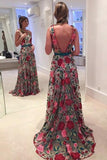 2022 hermosos vestidos de baile vestido de fiesta de encaje bordado floral cucharada Aline Rose