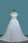 Encantador de los vestidos de boda de marfil del hombro vestidos de boda elegantes