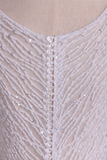 2024 V-cuello una línea vestidos de boda de tul con cuentas blusa tribunal tren