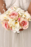 Franela rosada del ramo de Rose ramo de la boda (28 * 25 cm)