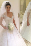 Vestidos de novia de marfil modestos Vestidos de novia de abalorios bonitos Vestidos de novia