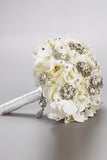 Lujo Rhinestone Crystal Rosas flores de la boda ramo de novia (26 * 22cm)