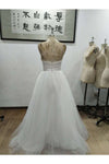Sweetheart Ball Gown Wedding Dresses Tulle palabra de longitud con cuentas y apliques