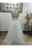 Sweetheart Ball Gown Wedding Dresses Tulle palabra de longitud con cuentas y apliques