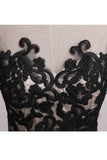 2024 vestidos de noche elegante de la sirena Negro cucharada de tul con apliques Chic Madre de los vestidos de novia