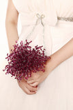 Elegante de forma libre cristalina nupcial del ramo de la boda (20 * 16.5cm)