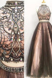 2 piezas de largo negro y rosa modesto abalorios una línea de vestidos de baile
