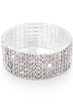 Las pulseras de lujo de las señoras de la aleación / Crystal &#39;